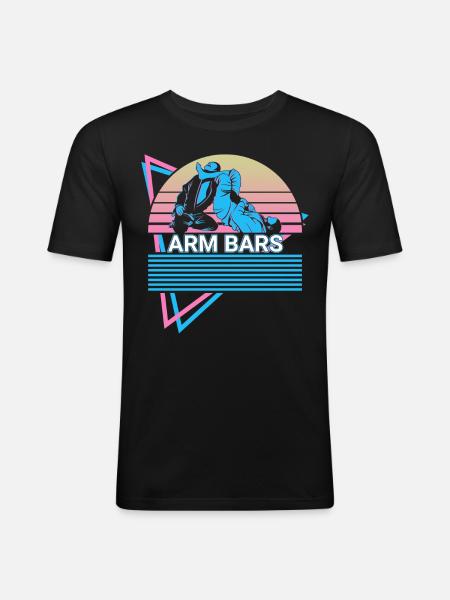 Jiu Jitsu BJJ Retro - Men's Slim Fit T-Shirt - black