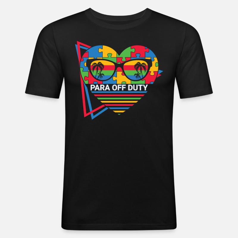 Paraprofessional - Männer Slim Fit T-Shirt - Schwarz