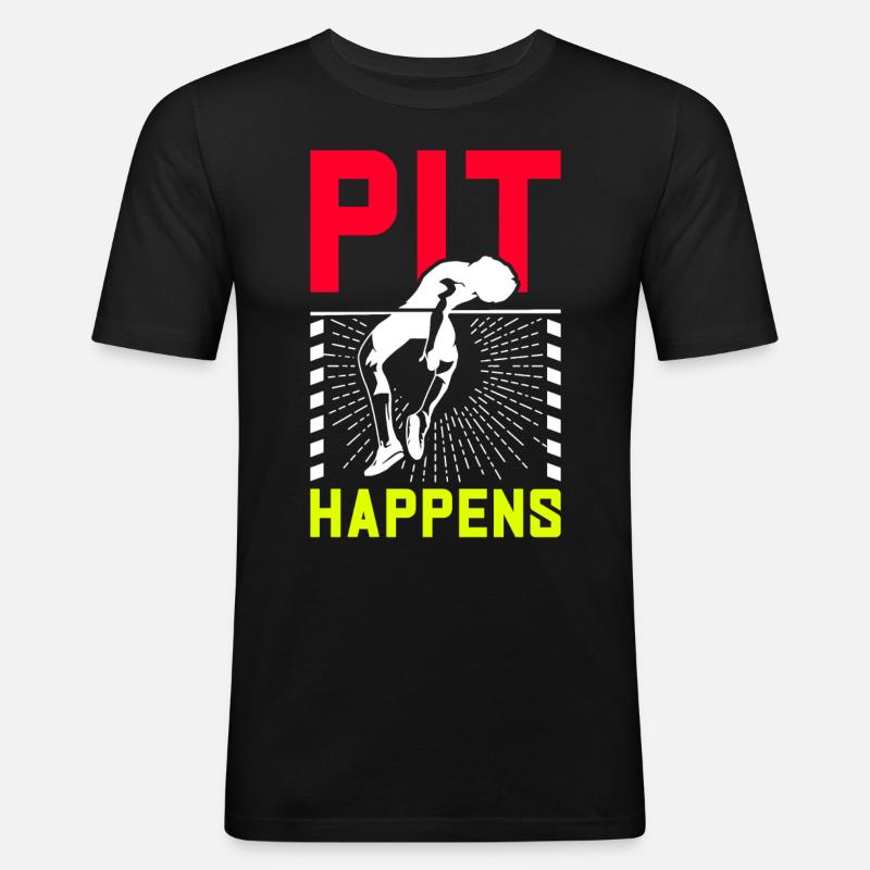 Pole vault Pole vaulter - Men's Slim Fit T-Shirt - black
