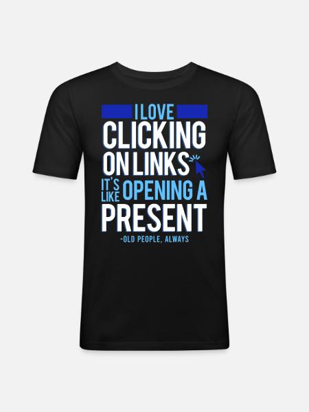 Cybersecurity, Hacking, IT - Men's Slim Fit T-Shirt - black