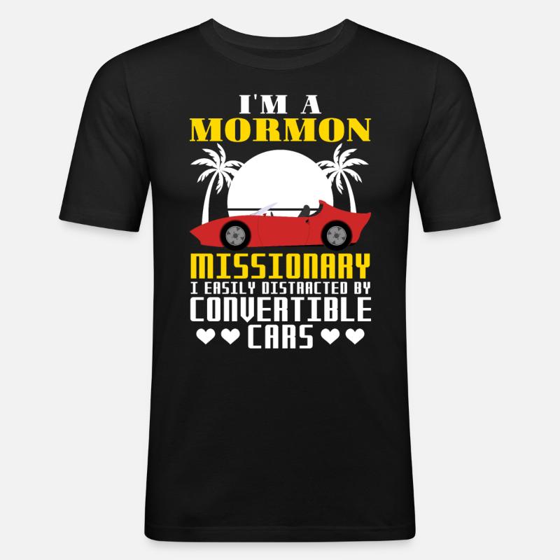 LDS - Männer Slim Fit T-Shirt - Schwarz