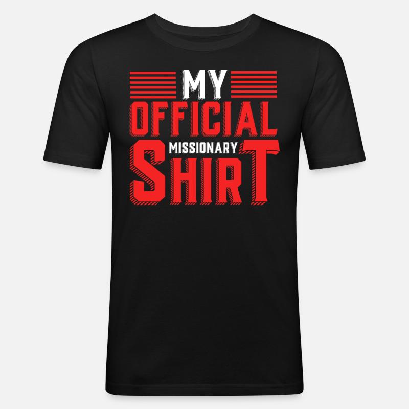 Mormonen LDS - Männer Slim Fit T-Shirt - Schwarz