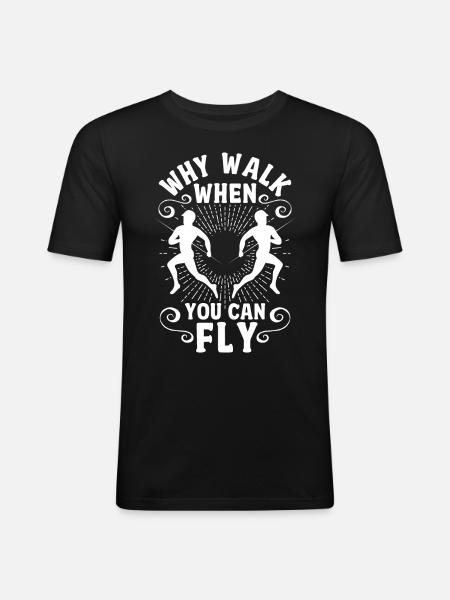 Pole vault Pole vaulter - Men's Slim Fit T-Shirt - black