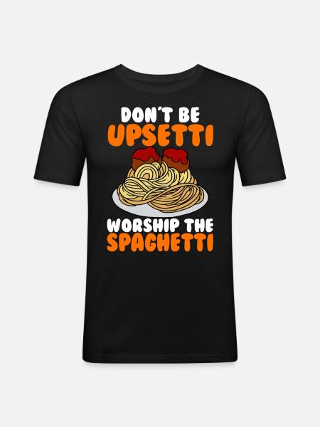 The Flying Spaghetti Monster - Men's Slim Fit T-Shirt - black