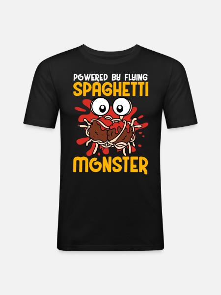 FSM Pastafarian - Men's Slim Fit T-Shirt - black