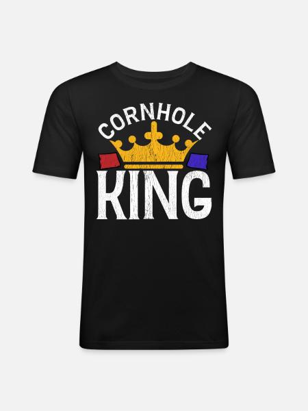 Corn Hole - Men's Slim Fit T-Shirt - black