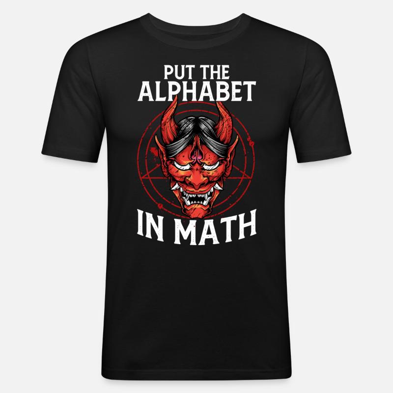 Funny Satanism Satanic Satan - Men's Slim Fit T-Shirt - black