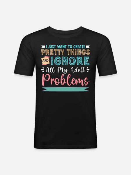 Scrapbooking Scrapbooker - Men's Slim Fit T-Shirt - black