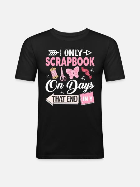 Scrapbooking Scrapbooker - T-shirt près du corps Homme - noir