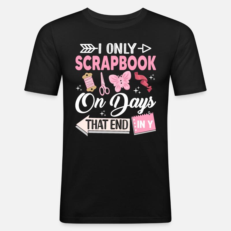 Scrapbooking Scrapbooker - Männer Slim Fit T-Shirt - Schwarz