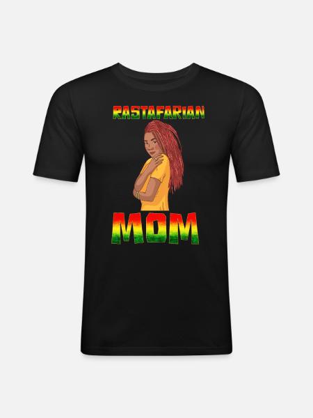 Rastafarian Rasta - Men's Slim Fit T-Shirt - black