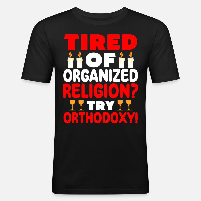 Orthodoxe - Männer Slim Fit T-Shirt - Schwarz