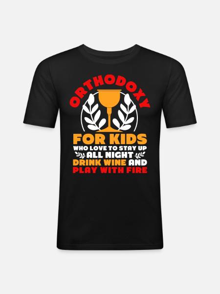 Orthodox - Men's Slim Fit T-Shirt - black