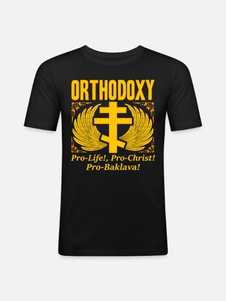 Orthodox - Men's Slim Fit T-Shirt - black