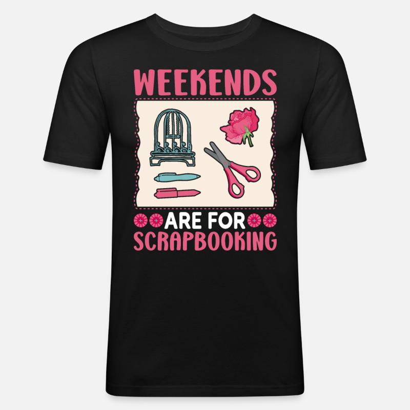 Scrapbooker - Men's Slim Fit T-Shirt - black