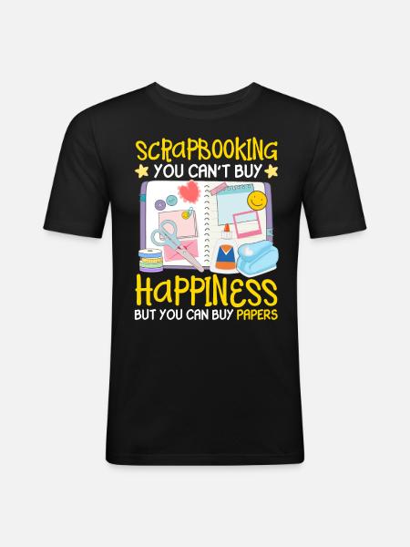 Scrapbooker - T-shirt près du corps Homme - noir