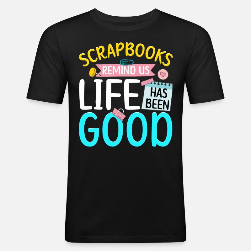 Scrapbooking Scrapbooker - Men's Slim Fit T-Shirt - black