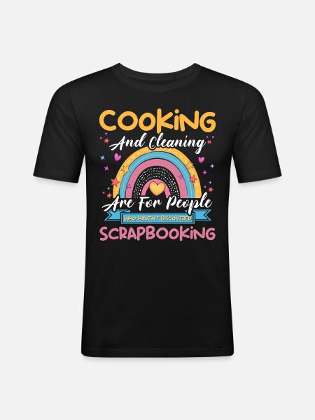Scrapbooker - T-shirt près du corps Homme - noir
