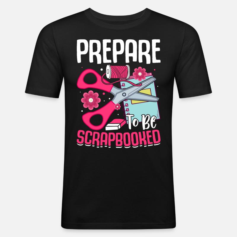 Scrapbooking Scrapbooker - Männer Slim Fit T-Shirt - Schwarz