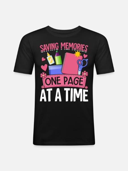 Scrapbooking Scrapbooker - T-shirt près du corps Homme - noir