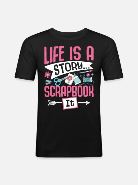 Scrapbooking Scrapbooker - Men's Slim Fit T-Shirt - black