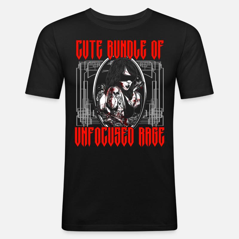 Funny Gothic Goth - Men's Slim Fit T-Shirt - black