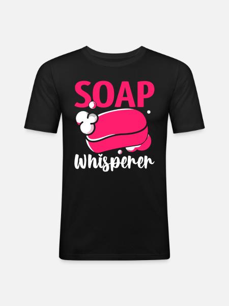 Soap Making, Soap Maker, Soapologist - Men's Slim Fit T-Shirt - black