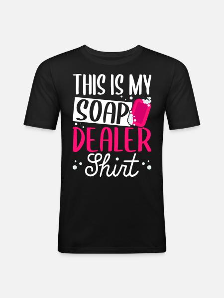 Soap Making, Soap Maker, Soapologist - Men's Slim Fit T-Shirt - black