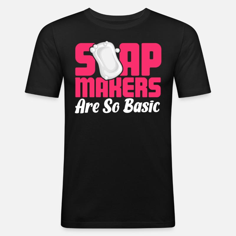 Soap Making, Soap Maker, Soapologist - Men's Slim Fit T-Shirt - black