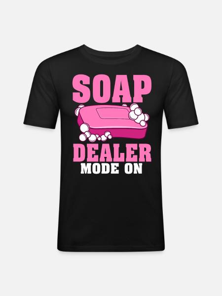 Soap Making, Soap Maker, Soapologist - Men's Slim Fit T-Shirt - black