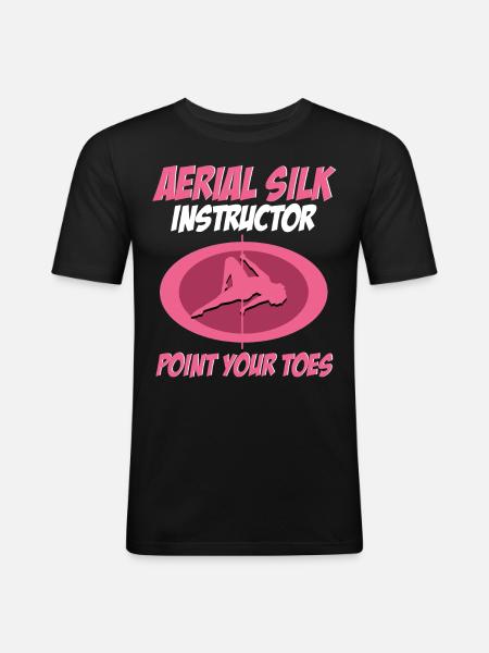 Acrobate - T-shirt près du corps Homme - noir