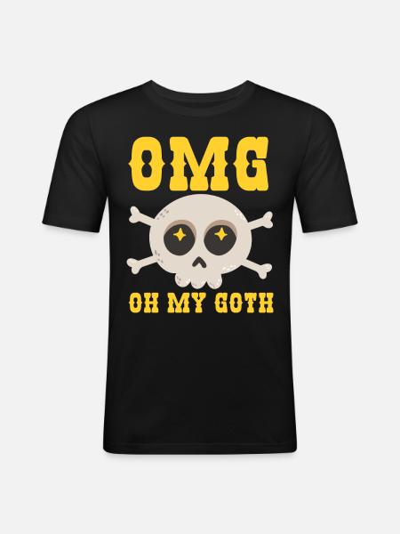 Funny Gothic - Men's Slim Fit T-Shirt - black