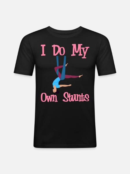 Aerial Silk Aerialist - Men's Slim Fit T-Shirt - black