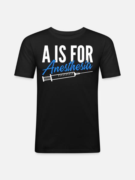 Anesthesiologist Anesthesiology - Men's Slim Fit T-Shirt - black