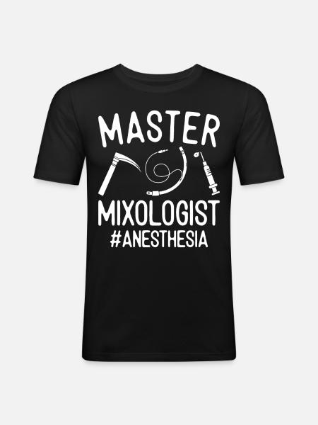 Anesthesiology - Men's Slim Fit T-Shirt - black