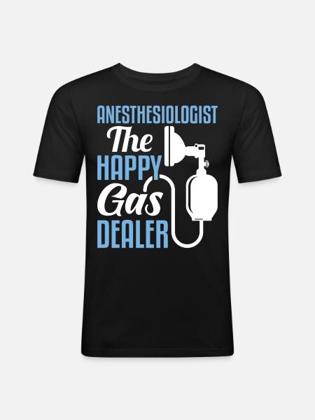 Anesthesiology - Men's Slim Fit T-Shirt - black