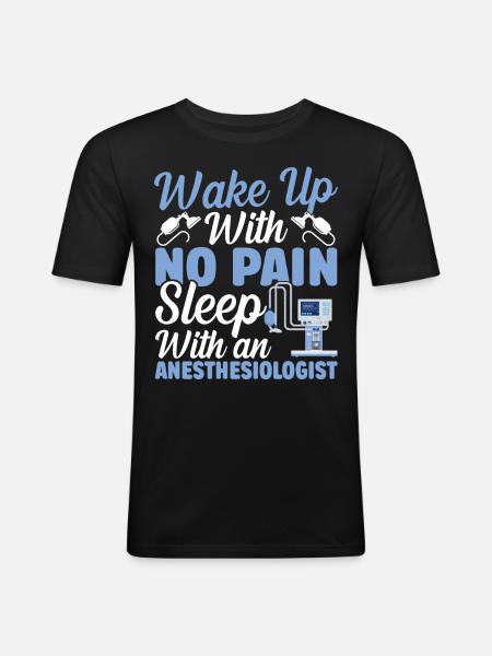 Anesthesiology - Men's Slim Fit T-Shirt - black