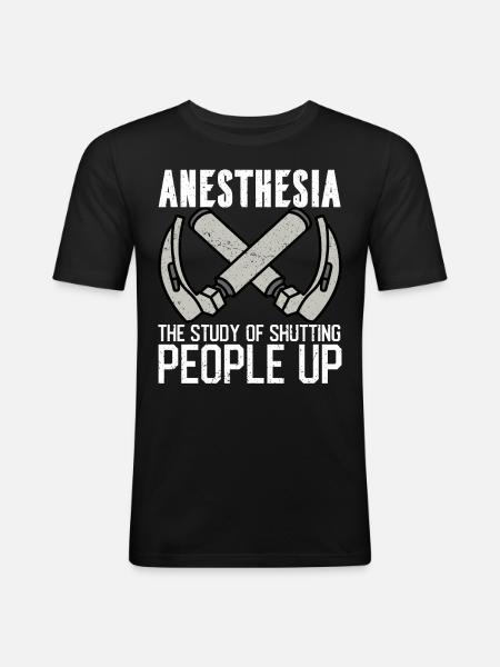 Anesthesiologist Anesthesiology - Men's Slim Fit T-Shirt - black