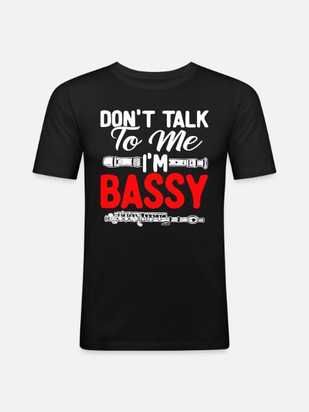 Bassoon bassoonist - Men's Slim Fit T-Shirt - black