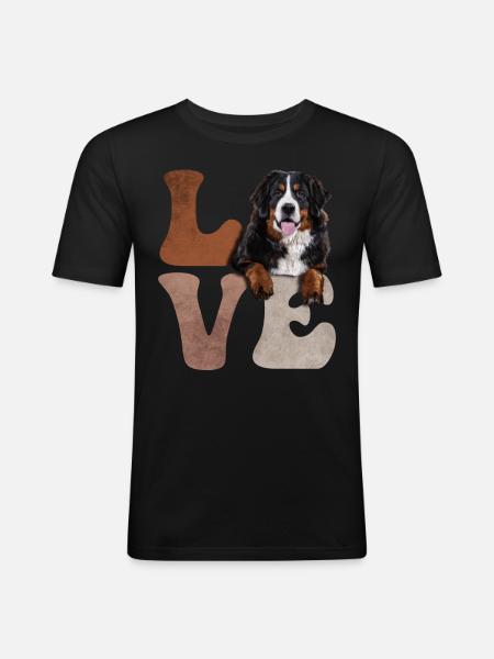 Bernese Oberland - Men's Slim Fit T-Shirt - black