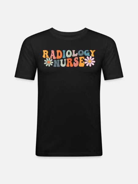 Groovy Interventional Radiology - Men's Slim Fit T-Shirt - black