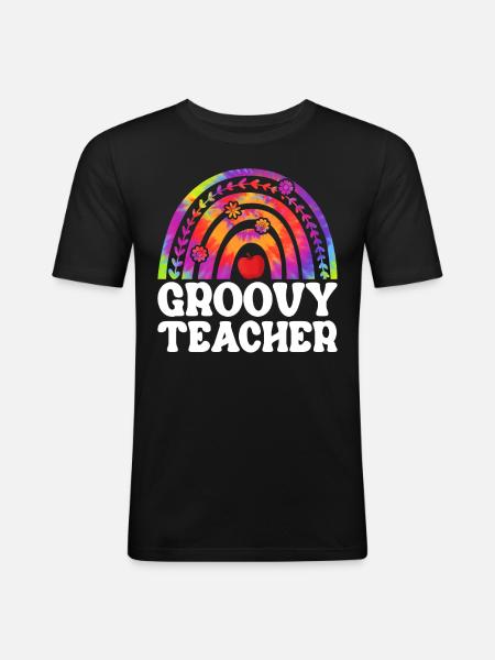 Hippie Peace Love Doctrine - Men's Slim Fit T-Shirt - black