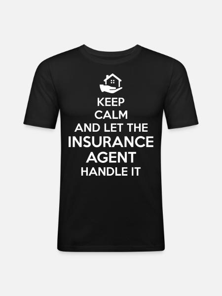 Weird broker - Men's Slim Fit T-Shirt - black