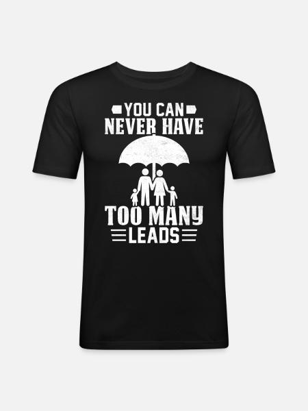 Funny insurance broker - Men's Slim Fit T-Shirt - black