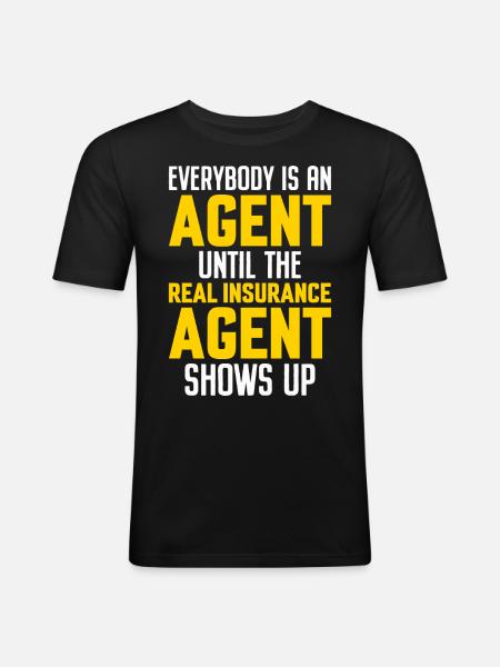 Weird broker - Men's Slim Fit T-Shirt - black