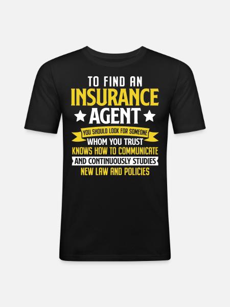 Weird broker - Men's Slim Fit T-Shirt - black