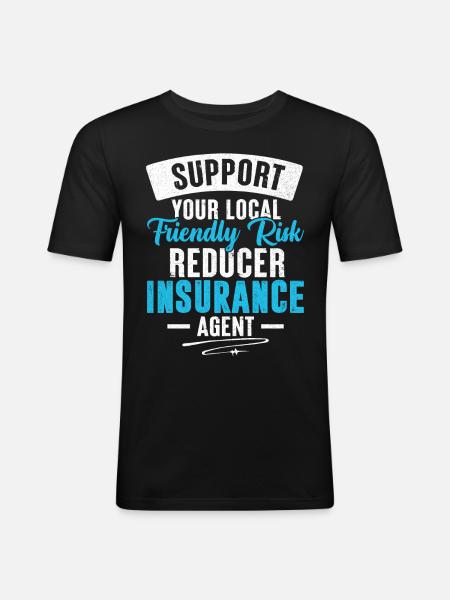 Weird broker - Men's Slim Fit T-Shirt - black