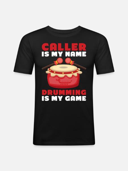 Funny Dragon Boat Racing Paddle - Men's Slim Fit T-Shirt - black