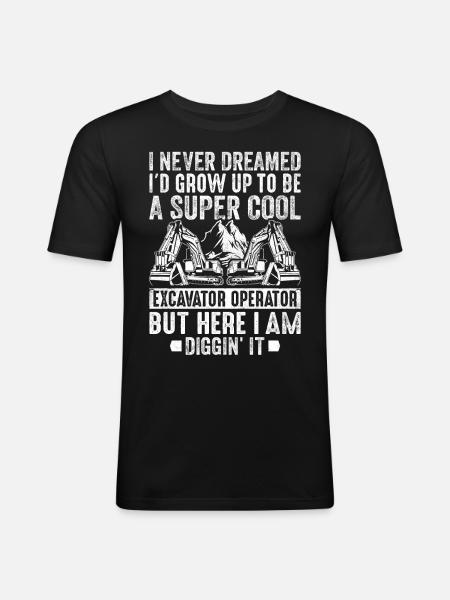 Funny HEO - Men's Slim Fit T-Shirt - black