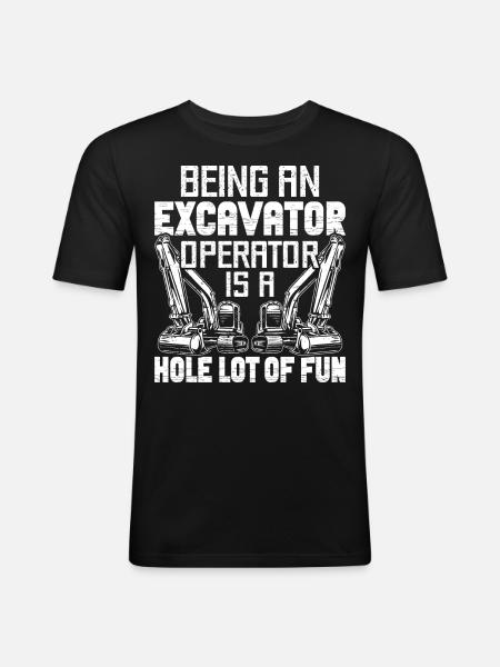 Drôle HEO - T-shirt près du corps Homme - noir